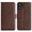 Mobigear Slim Magnet Realme 9 Pro Plus Hoesje Bookcase Portemonnee - Bruin