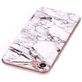 Mobigear Marble iPhone SE (2020) Hoesje Flexibel TPU Backcover - Wit