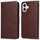Mobigear Wallet iPhone 17 Hoesje Bookcase Portemonnee - Bruin
