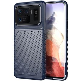 Mobigear Groove Xiaomi Mi 11 Ultra Hoesje Flexibel TPU Backcover - Blauw