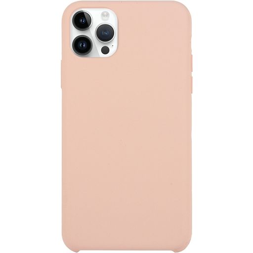 Mobigear Rubber Touch iPhone 15 Pro Max Siliconen Hoesje Backcover - Pastelroze