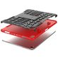 Mobigear Tire iPad Pro 11 Inch (2018) Hardcase Backcover + Stylus Houder + Standaard - Zwart / Rood