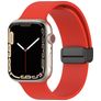 Mobigear Sport Mag Siliconen Apple Watch Bandje Magneetsluiting - 42/41/40/38 mm - Rood