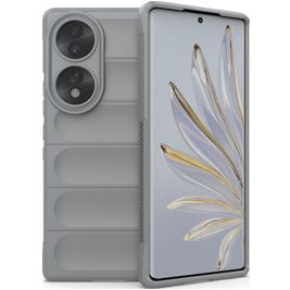 Mobigear Bumpy HONOR 70 Hoesje Flexibel TPU Backcover - Grijs
