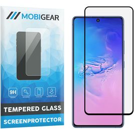 Mobigear Premium Samsung Galaxy S10 Lite Glazen Screenprotector - Case Friendly - Zwart