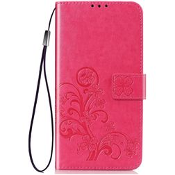Mobigear Clover Huawei P40 Pro Hoesje Bookcase Portemonnee - Roze