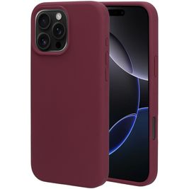 Mobiparts iPhone 16 Pro Max Siliconen Hoesje Backcover - Plum Red Mobiparts iPhone 16 Pro Max Siliconen Hoesje Backcover - Plum Red