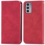 Mobigear Retro Slim Motorola Edge 20 Hoesje Bookcase Portemonnee - Rood