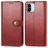 Mobigear Snap Button Xiaomi Redmi A1 4G Hoesje Bookcase Portemonnee - Rood