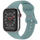 Mobigear Sport Dual Siliconen Apple Watch Bandje Druksluiting - 49/46/45/44 mm - Pastelgroen