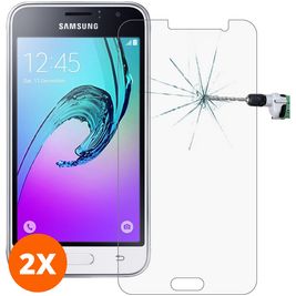 Mobigear Samsung Galaxy J1 (2016) Glazen Screenprotector - Case Friendly (2-Pack)