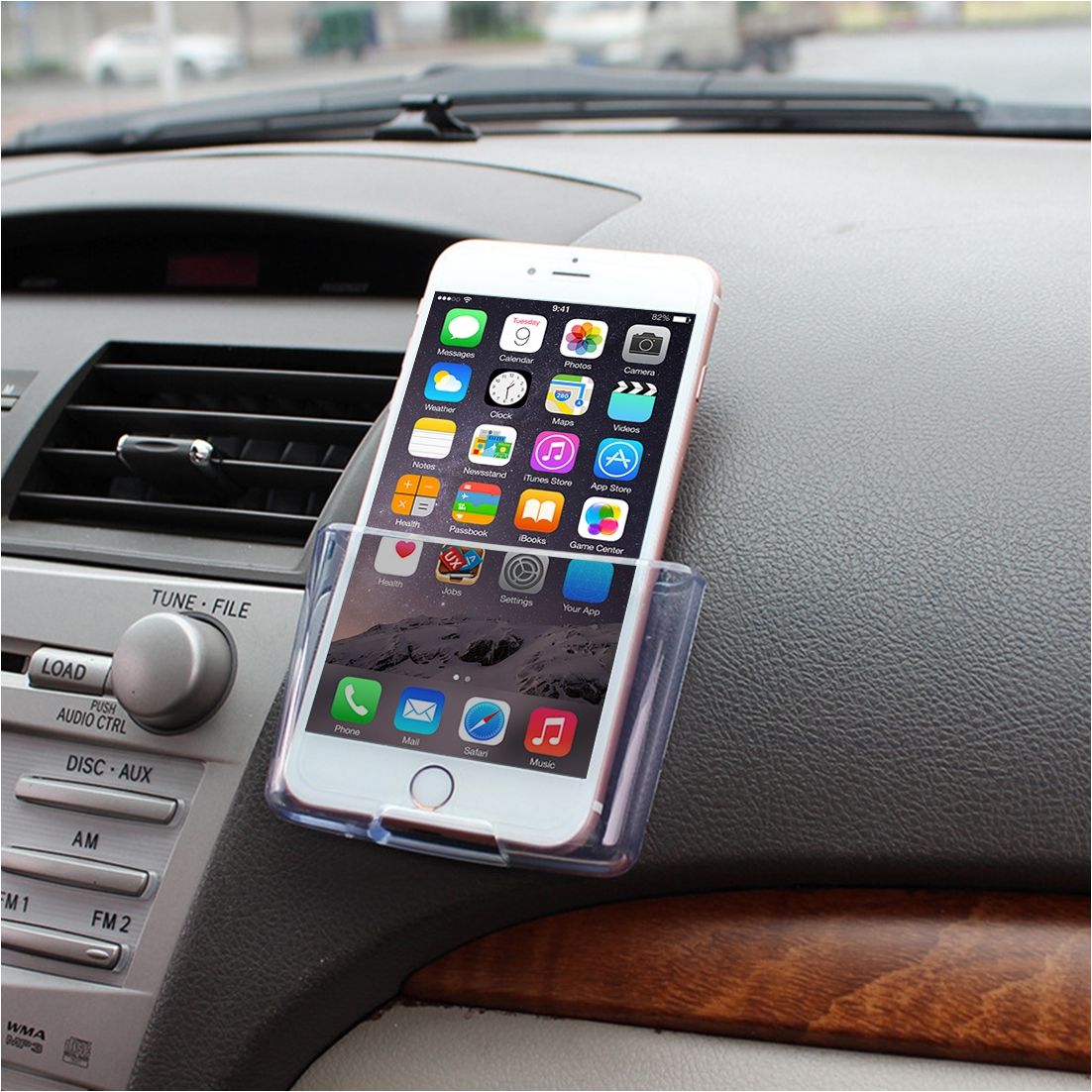 Wozinsky Auto Telefoonhouder Magnetisch Autodashboard 360º Zelfklevend Zwart