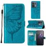 Mobigear Butterfly OPPO Reno 8 5G Hoesje Bookcase Portemonnee - Blauw