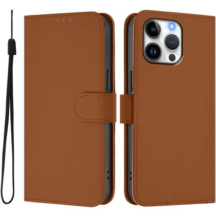 Mobigear Urban Wallet iPhone 16 Pro Max Hoesje Bookcase Portemonnee - Bruin