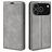 Mobigear Retro Slim iPhone 17 Pro Hoesje Bookcase Portemonnee - Grijs