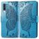 Mobigear Butterfly Samsung Galaxy A70 Hoesje Bookcase Portemonnee - Blauw