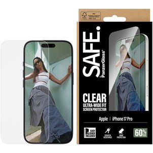 SAFE by PanzerGlass Ultra-Wide-Fit iPhone 17 Pro Glazen Screenprotector - Case Friendly