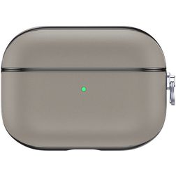 Valenta Snap Apple AirPods Pro 1 Hoesje Echt Leer - Grijs