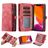 CaseMe 008 iPhone 11 Hoesje Uitneembare 2in1 Bookcase Portemonnee - Rood