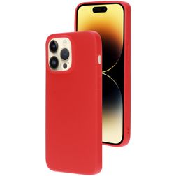 Mobiparts iPhone 14 Pro Max Siliconen Hoesje Backcover - Scarlet Red