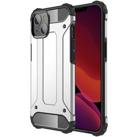 Mobigear Outdoor iPhone 13 Hoesje Hardcase Backcover Shockproof - Zilver