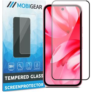 Mobigear Premium Google Pixel 9a Glazen Screenprotector - Case Friendly - Zwart
