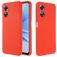 Mobigear Rubber Touch OPPO A17 Siliconen Hoesje Backcover - Rood