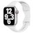 Mobigear Sport Slim Siliconen Apple Watch Bandje Druksluiting - 49/46/45/44 mm - Wit