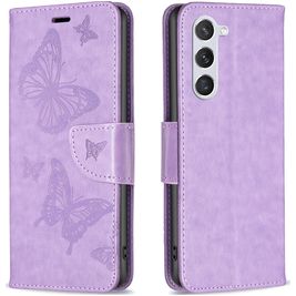 Mobigear Butterfly Samsung Galaxy S24 Hoesje Bookcase Portemonnee - Paars