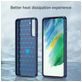 Mobigear Brushed Slim Samsung Galaxy S21 FE Hoesje Flexibel TPU Backcover - Rood