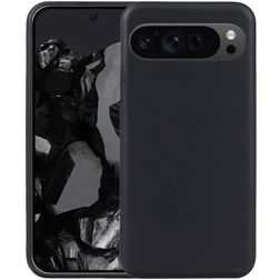 Mobigear Basics Google Pixel 9 Pro Hoesje Flexibel TPU Backcover - Zwart