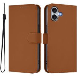Mobigear Urban Wallet iPhone 16 Plus Hoesje Bookcase Portemonnee - Bruin