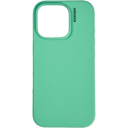 Nudient Base iPhone 16 Pro Max Siliconen Hoesje Backcover - Mint Green