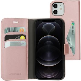Mobiparts Classic Wallet iPhone 12 Pro Hoesje Bookcase Portemonnee - Roze