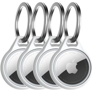 ITSkins AirCover Apple AirTag Hoesje Flexibel TPU Sleutelhanger - Wit