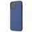 Mobigear Rubber Touch iPhone 12 Mini Siliconen Hoesje Backcover - Marineblauw