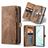 Caseme 008 Samsung Galaxy S20 Hoesje Uitneembare 2in1 Bookcase Portemonnee - Bruin