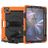 Mobigear SureGrip Xtreme iPad Air 11 Inch (2024) Hoes Hard Kunststof,Siliconen Backcover + Stylus Houder + Schouderband + Standaard - Oranje