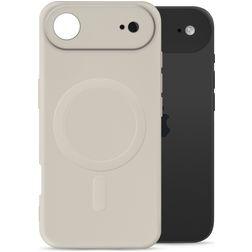 My Style Protective Flex iPhone Air MagSafe Hoesje Flexibel TPU Backcover - Antique White