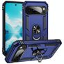 Mobigear Armor Ring Google Pixel 10 Pro XL Hoesje Hardcase Backcover Shockproof met Ringhouder - Blauw