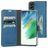 Mobiparts Classic Wallet Samsung Galaxy S21 FE Hoesje Bookcase Portemonnee - Steel Blue