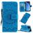 Mobigear Sunflower iPhone 11 Pro Hoesje Bookcase Portemonnee - Blauw