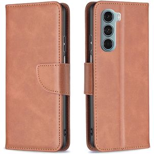Mobigear Excellent Motorola Moto G200 5G Hoesje Bookcase Portemonnee - Bruin