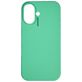Nudient Base iPhone 16 Plus Siliconen Hoesje Backcover - Mint Green