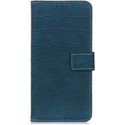 Mobigear Croco Samsung Galaxy A51 Hoesje Bookcase Portemonnee - Groen