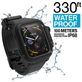 Catalyst Waterproof Case Siliconen Apple Watch - 44 mm Bandje Gespsluiting - Zwart