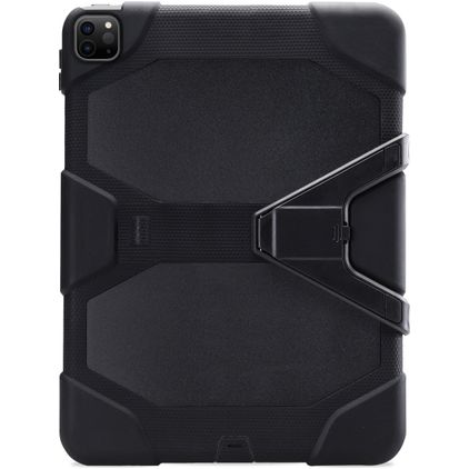 Xccess Survivor Essential iPad Pro 12.9 Inch (2022) Hoes Hard Kunststof,Siliconen Backcover + Standaard - Zwart