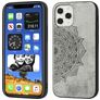Mobigear Mandala iPhone 12 Pro Max Hoesje Hardcase Backcover - Grijs