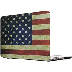 Mobigear Design MacBook Pro 13 Inch (2012-2015) Hoes Hardshell Laptopcover MacBook Case - US Flag - Model A1425 / A1502