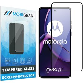 Mobigear Premium Motorola Moto G84 Glazen Screenprotector - Case Friendly - Zwart